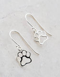 Sosie Designs - Silver Dog Paw Earrings