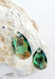 Sosie Designs - Crystal Briolette Earrings - Erinite Shimmer