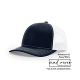 Bigfoot, Sasquatch on Richardson 112 Trucker Hat: Caramel/Black