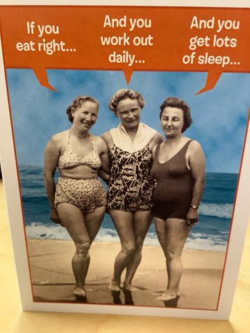 If you eat right, and work out….