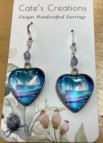 Heart earrings by Caitlyn