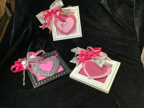 Framed Hearts and Bows (choice of one per purchase)