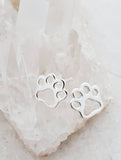 Sosie Designs - #1922 Sterling Silver Dog Paw Studs (8x7 mm)