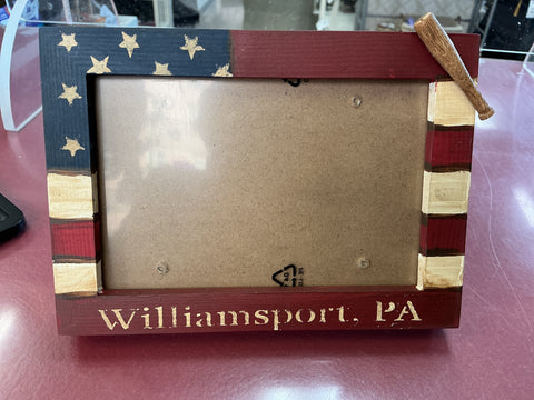 Williamsport Picture Frame with Baseball Bat by Lisa A.