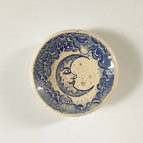 Walton Clay Studio - Pottery Dish Bowl - Crescent Moon