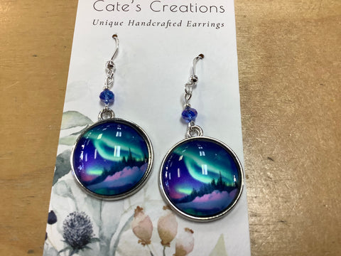 Sky scene earrings by Caitlyn