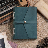 Leather journal diary with Unruled/Ruled page Travel journal: Unlined