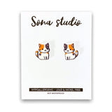 Sona Studio - Calico Cat Earrings