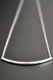 Sosie Designs - Silver Curved Bar Necklace