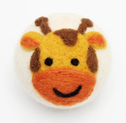 Ethical Global - Cute Animals: Eco Wool Dryer Balls Fair Trade: Giraffe