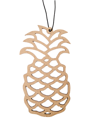 Fresh Fresheners - Pineapple Wooden Air Freshener Pack of 8