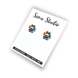 Sona Studio - Tie Dye Paw Print Earrings