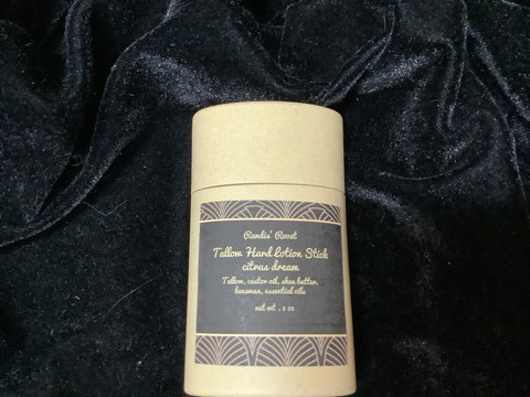 Randis Roost Tallow Hard Lotion Stick Citrus Dream 3oz