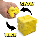 Novelty Brands - Fun Doh Slow Rise Cheese Squishies | Viral Sensory Display: Wholesale Price