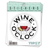 Tipsy Coasters & Gifts - Wine Sticker | Wine O'clock