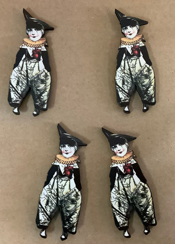 Small Wood Mime Magnet by Jen (one per purchase)