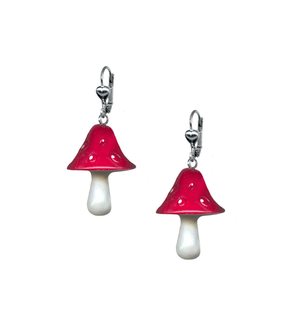 Classic Hardware - Earring - Large Mushroom - Dangle