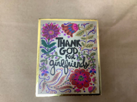 Tiny Block Keepsake….Thank God for Girlfriends