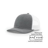 Bigfoot, Sasquatch on Richardson 112 Trucker Hat: Caramel/Black