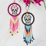 Lucia's Imports - Sugar Skull Skeleton Dream Catcher (Closeout)
