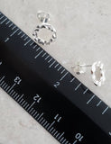Sosie Designs - Silver Hammered Circle Studs