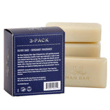 San Francisco Soap / Man Bar Soap - Man Bar Miniature Silver Sage & Bergamot 3pc Gift Set