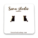 Sona Studio - Black Cat Earrings