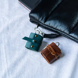 Miniature Journal  keyring: Green