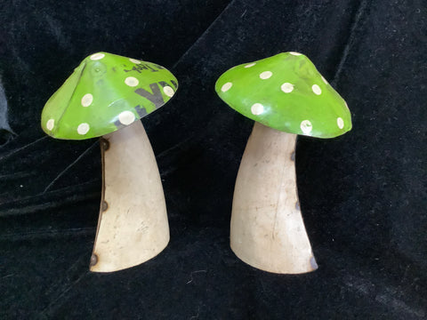 Recycled Large Metal Mushrooms ( one per purchase)….7”