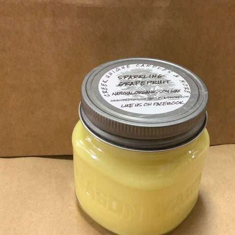 Sparkling Grapefruit 8 oz. Natural Organic Soy Wax by Creek Unique