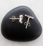 Sosie Designs - #1917 Silver Bicycle Studs