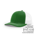 Bigfoot, Sasquatch on Richardson 112 Trucker Hat: Caramel/Black