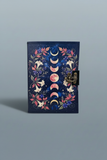 SunlitSage - Moon Phase | Leather Journal | Blank Vintage Notebook
