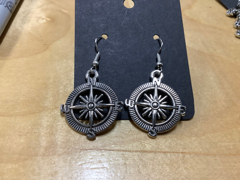 Compass Earrings by Jen G.