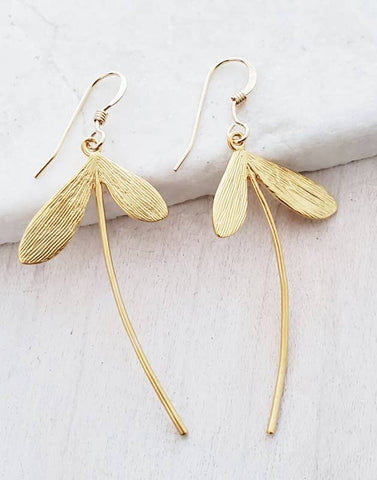 Sosie Designs - Gold Dandelion Earrings