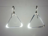 Ken’s handcrafted jewelry - Sterling Silver Earrings Large Triangles