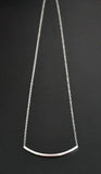 Sosie Designs - Silver Curved Bar Necklace