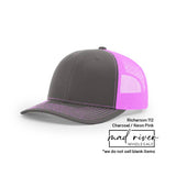 Bigfoot, Sasquatch on Richardson 112 Trucker Hat: Caramel/Black
