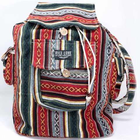 Rice Love - Recycled Travel Backpack Delhi