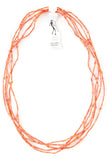 Swahili | AFRICAN MODERN - Set/5 Orange 26" Zulugrass Single Strands from The Leakey Collection