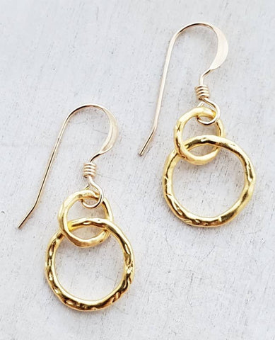 Sosie Designs - Gold Organic Ringlet Earrings