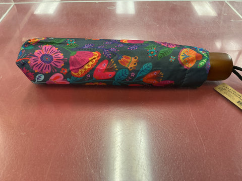Fold Up Umbrella Navy Flower by Natural Life