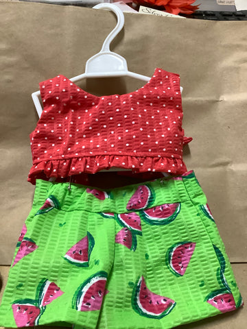 2 Piece Watermelon Shorts with Top by local artist Carol