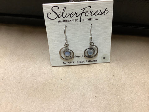 Ne-2267 Silver Forest Earrings