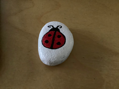Hand Painted lady bug rocks by Cecelia