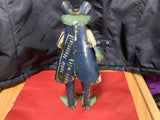 Recycled Tin Frog with a Watering Can