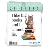 Tipsy Coasters & Gifts - Funny Sticker | I like big books