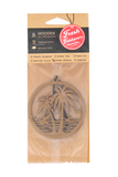 Fresh Fresheners - Beach Palm Trees Wooden Air Freshener Pack of 8