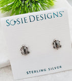 Sosie Designs - Silver Sea Turtle Studs