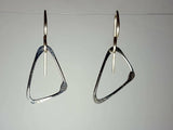 Ken’s handcrafted jewelry - Sterling Silver Earrings Triangle